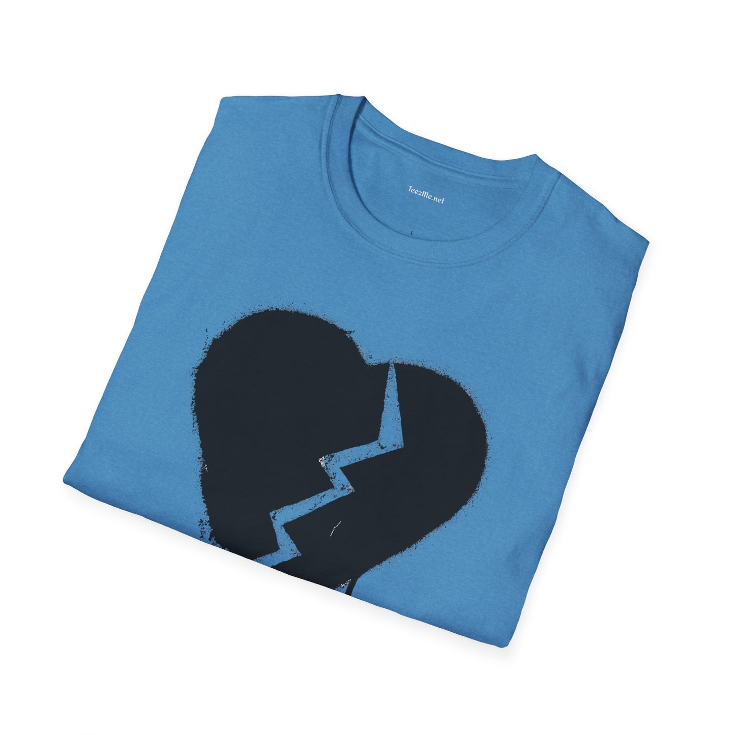 Broken Heart  - Unisex Softstyle T-Shirt 100% Cotton Graphic
