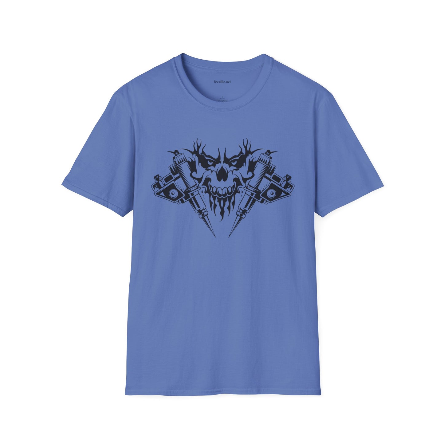 Crossed Tattoo Machine Unisex Soft Style T-Shirt 100% Cotton Graphic