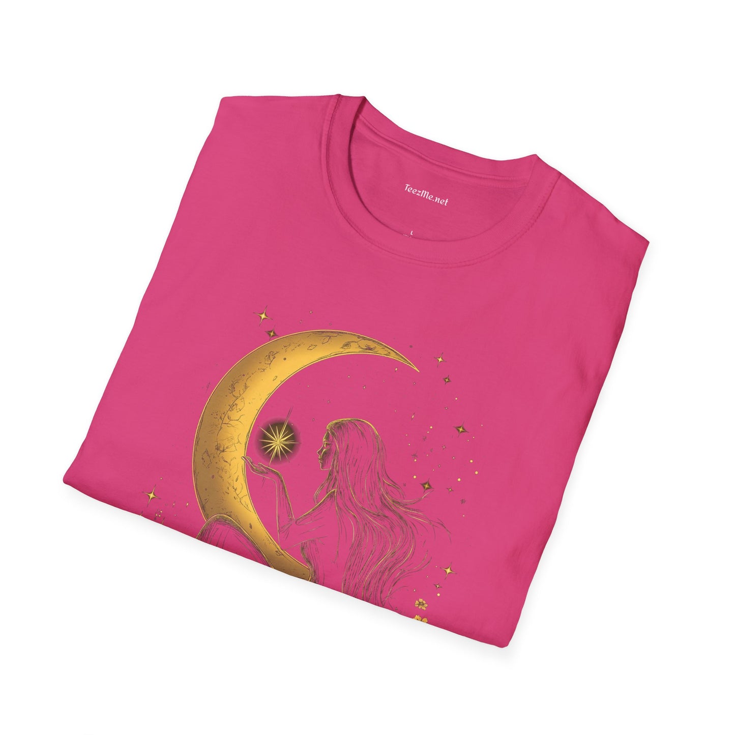 Moon Goddess - Unisex Softstyle T-Shirt 100% Cotton Graphic