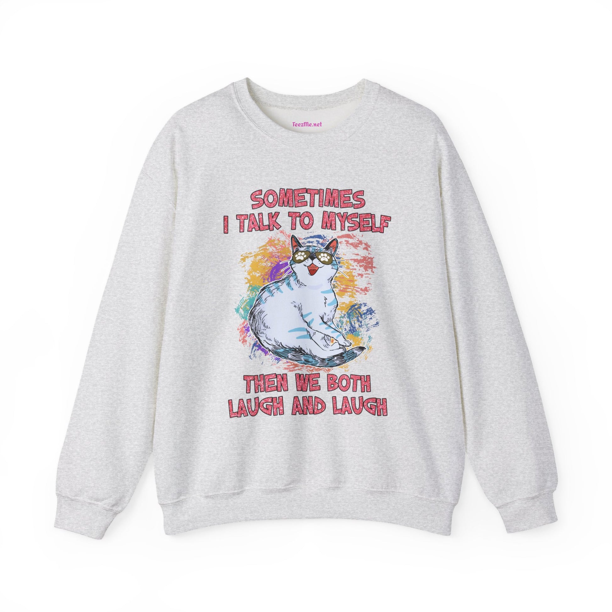 Sometimes I talk to myself Unisex Heavy Blend™ Crewneck Sweatshirt Graphic