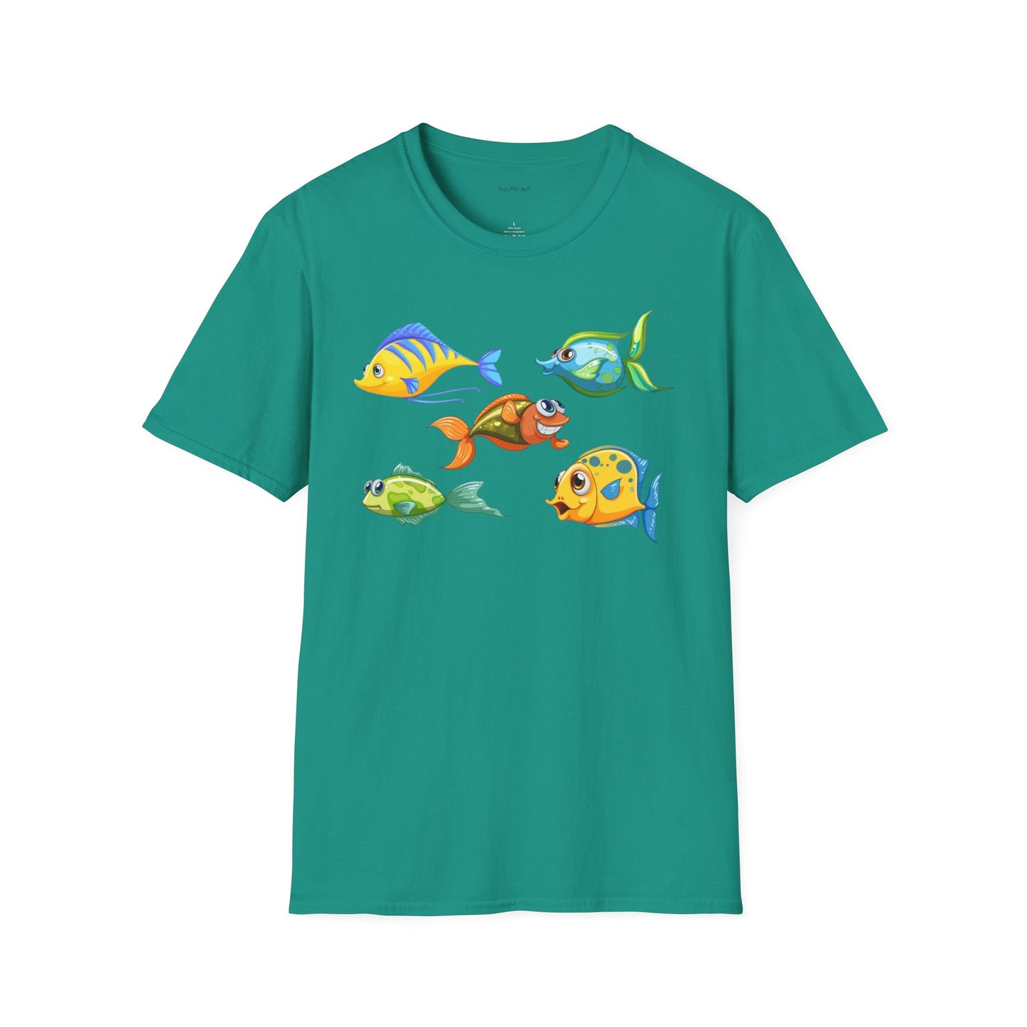 Fish (illustration) - Unisex Softstyle T-Shirt 100% Cotton Graphic