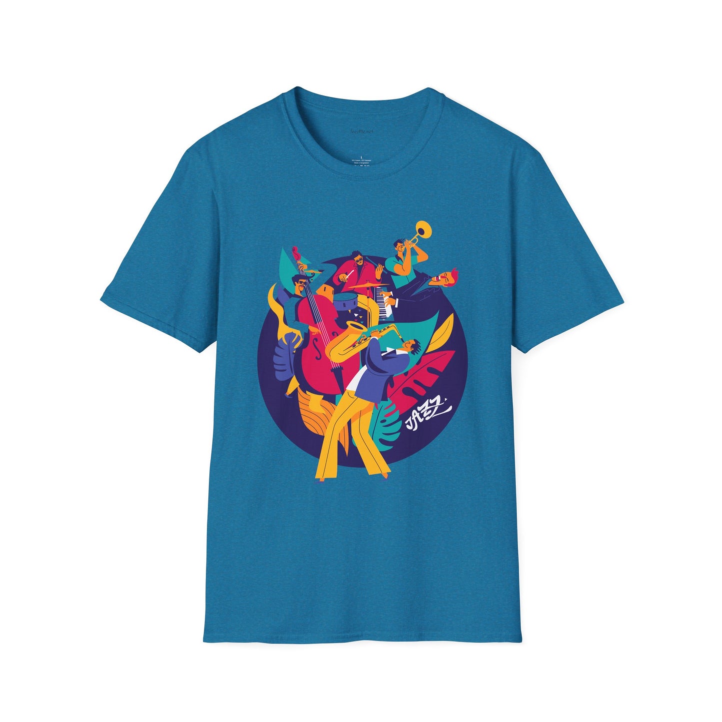 Jazz Music Unisex Softstyle T-Shirt 100% Cotton Graphic