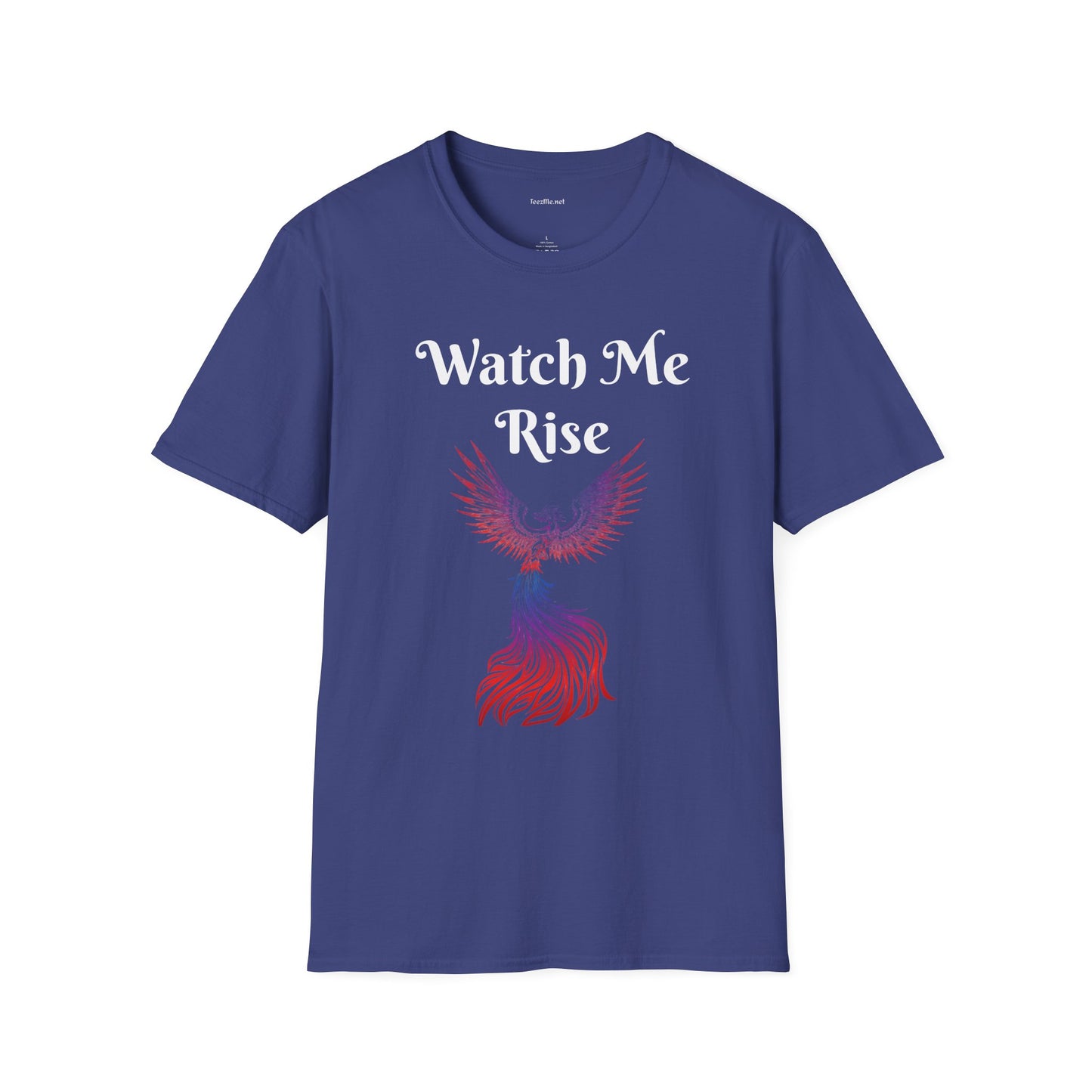 Watch Me Rise - Unisex Softstyle T-Shirt 100% Cotton Graphic