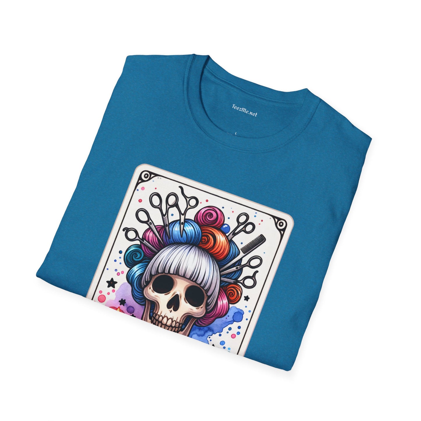 The Hairdresser Tarot Card Unisex Softstyle T-Shirt 100% Cotton Graphic