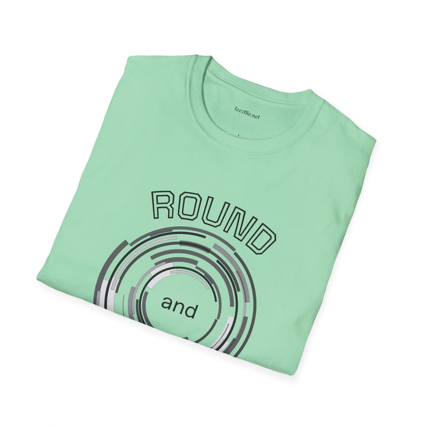 Round and Round - Unisex Softstyle T-Shirt 100% Cotton Graphic