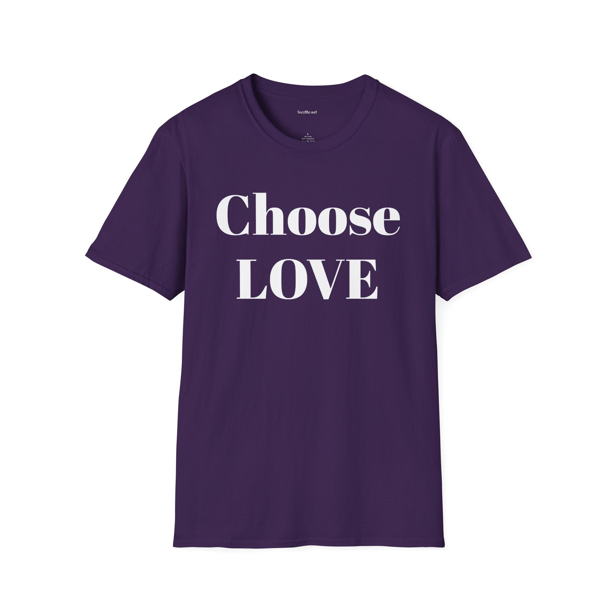 Choose Love - Unisex Softstyle T-Shirt 100% Cotton Graphic