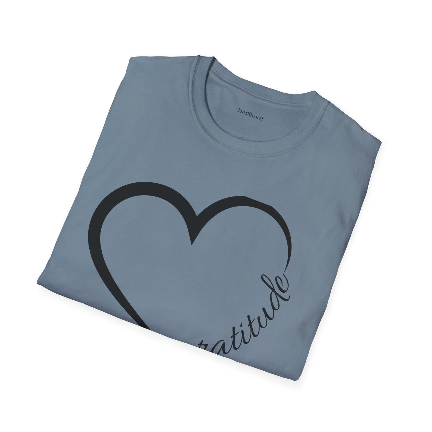 Gratitude Unisex Softstyle T-Shirt 100% Cotton Graphic
