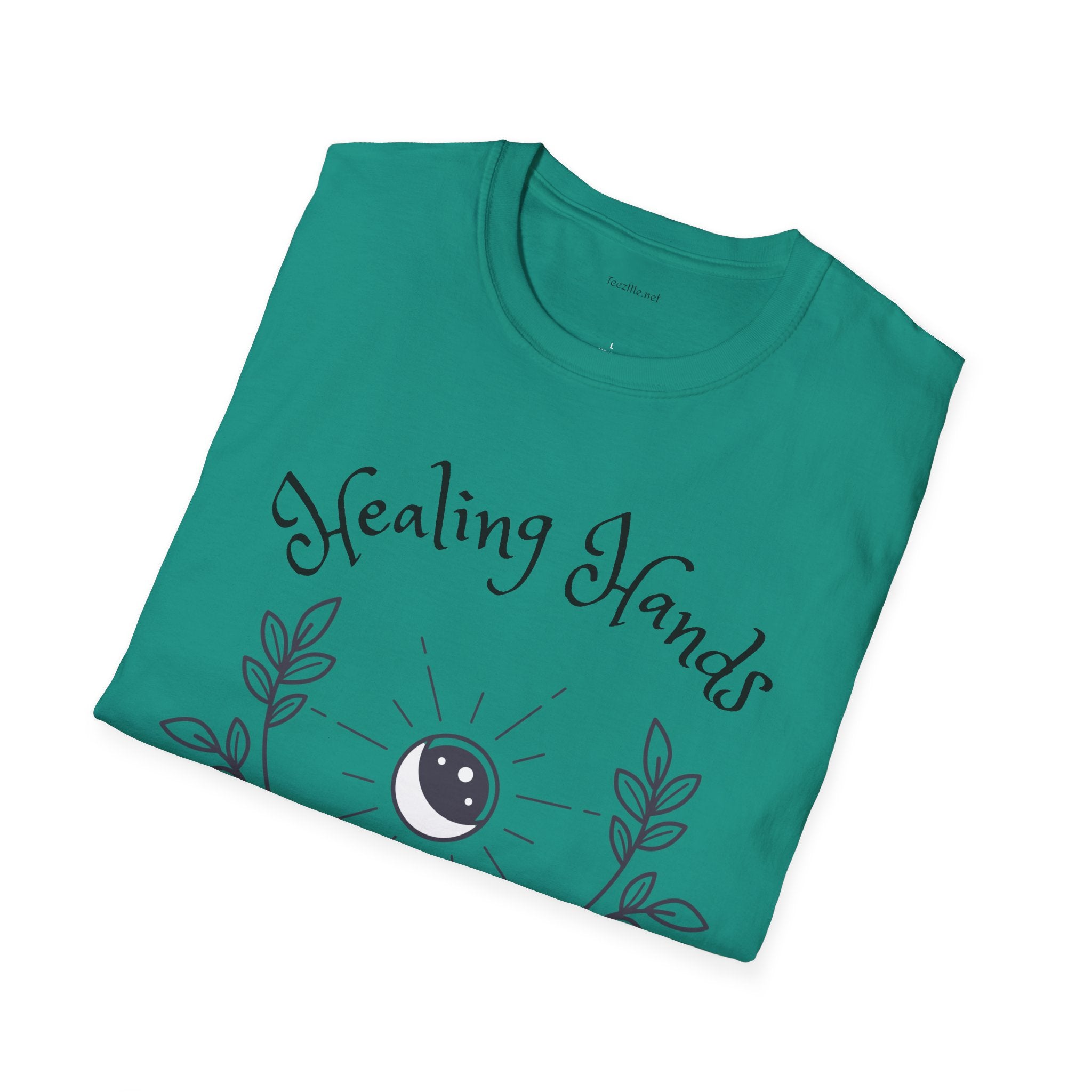 Healing Hands - Unisex Softstyle T-Shirt 100% Cotton Graphic #Reiki