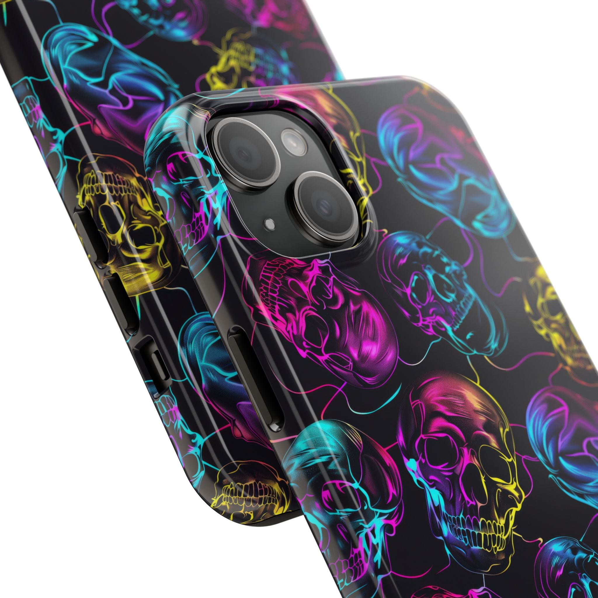 Neon Skull Cell Phone Case Tough Phone Cases