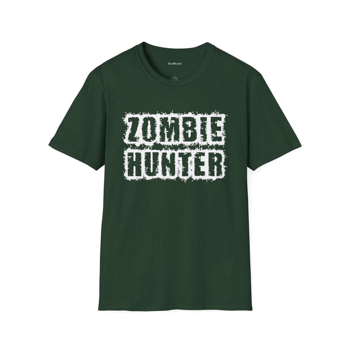 Zombie Hunter Unisex Softstyle T-Shirt 100% Cotton Graphic