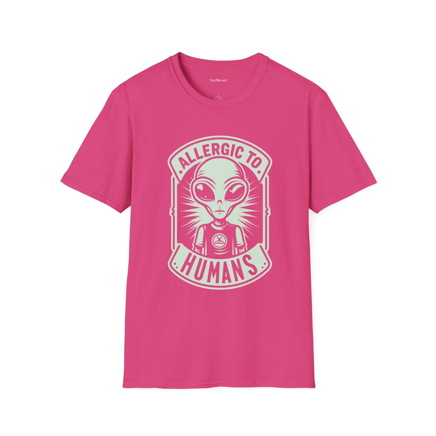 Allergic to Humans Unisex Softstyle T-Shirt 100% Cotton Graphic