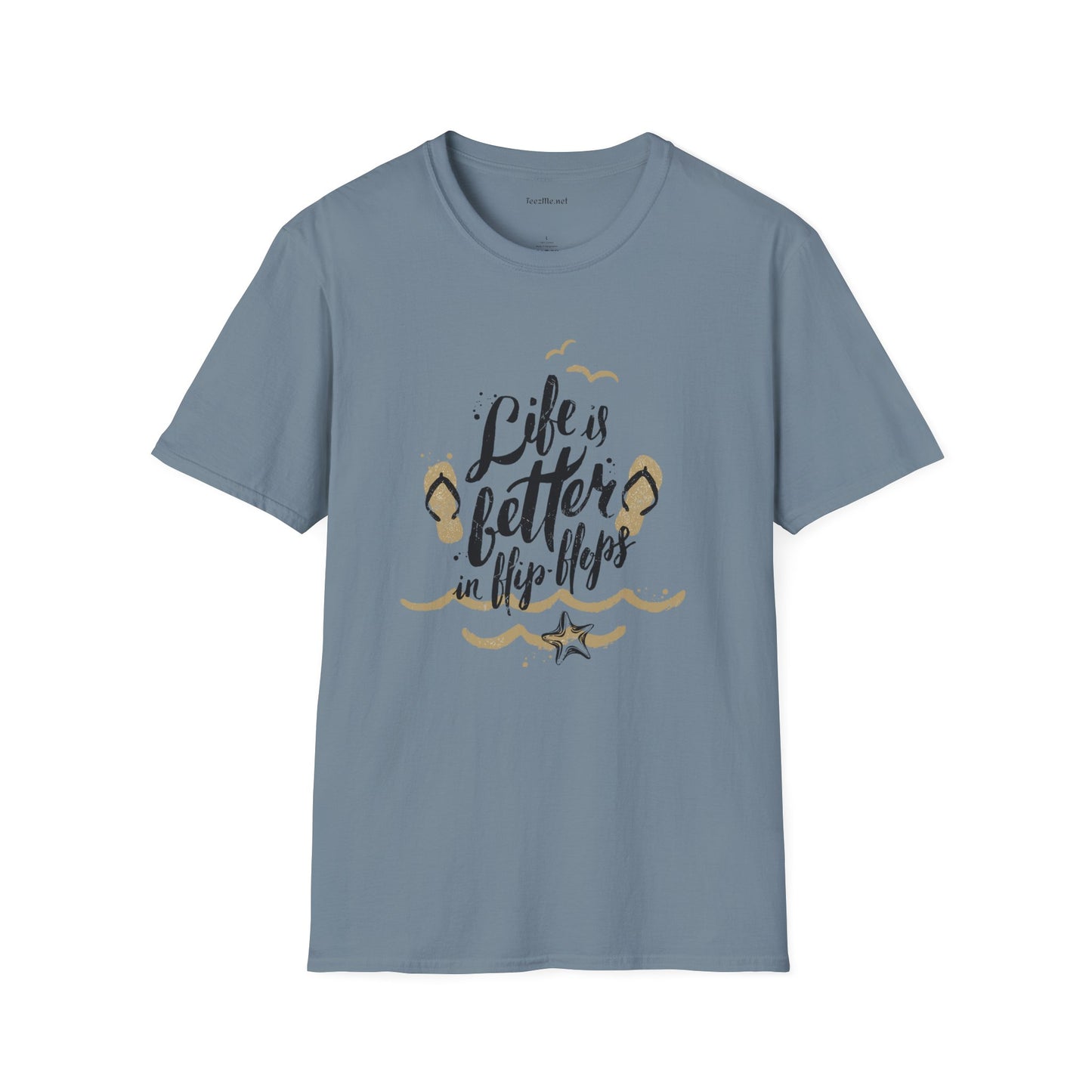 Life is better in Flip Flops - Unisex Softstyle T-Shirt 100% Cotton Graphic