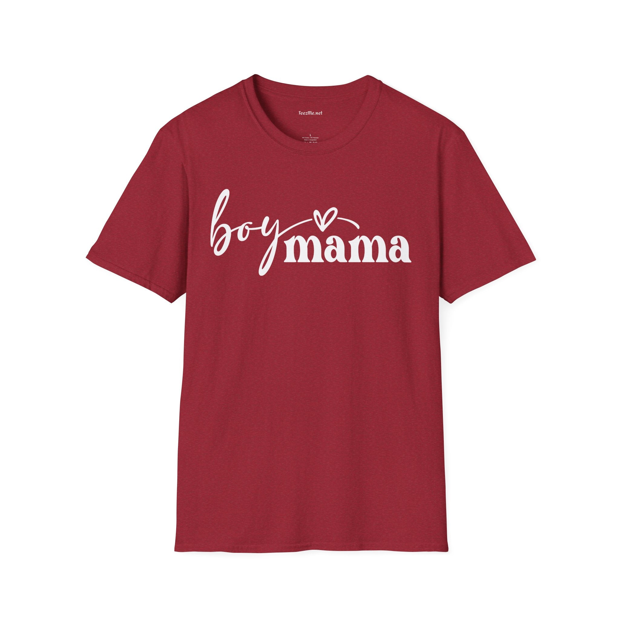 Boy Mama 01 Unisex SoftStyle T-Shirt 100% Cotton Graphic