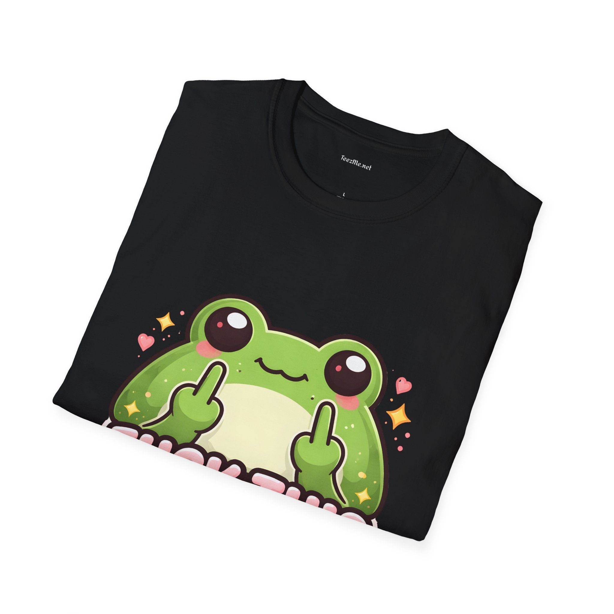 Cute Frog Middle Finger T-Shirt — “Fuck This Shit” Graphic Tee