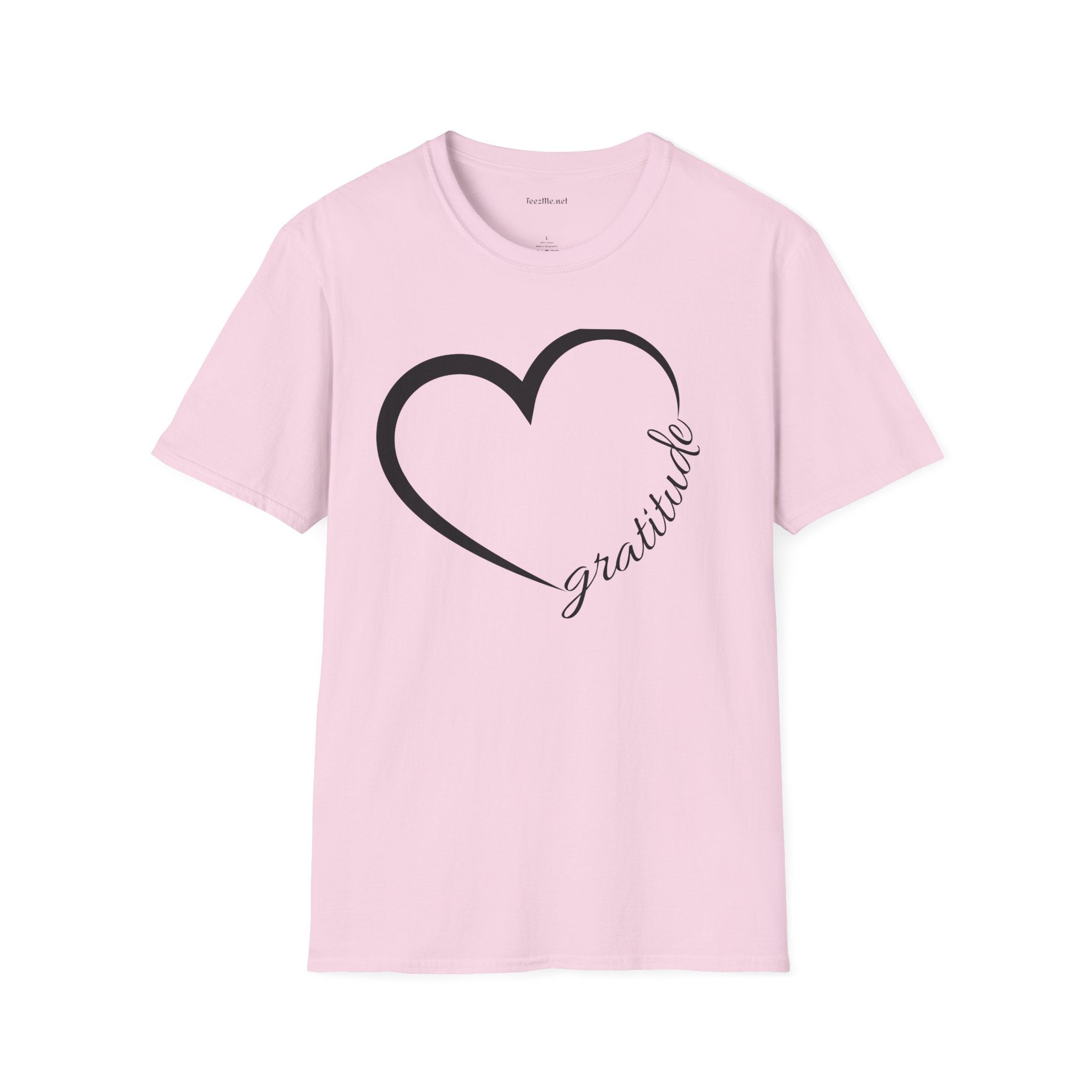 Gratitude Unisex Softstyle T-Shirt 100% Cotton Graphic