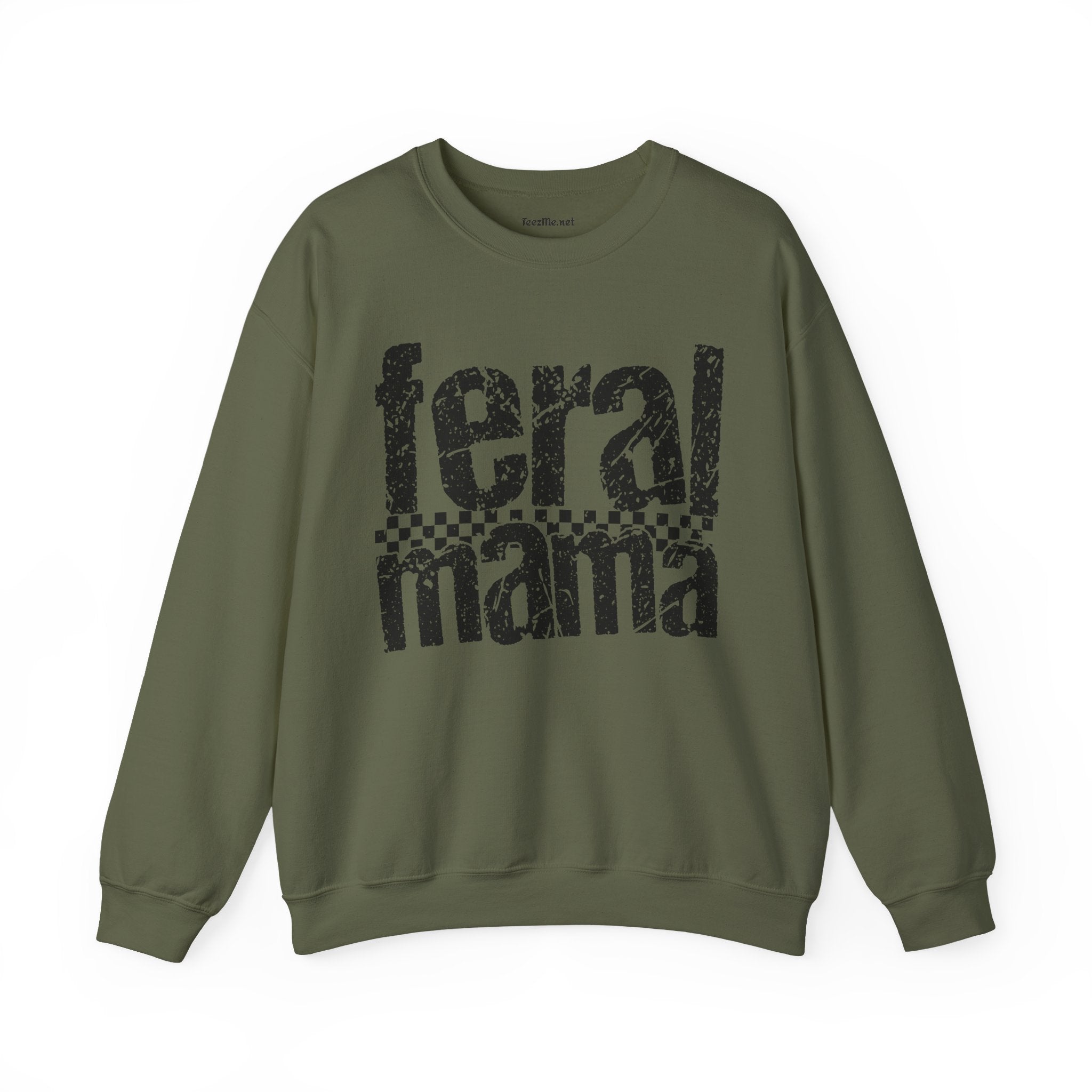 Feral Mama Unisex Heavy Blend™ Crewneck Sweatshirt Graphic