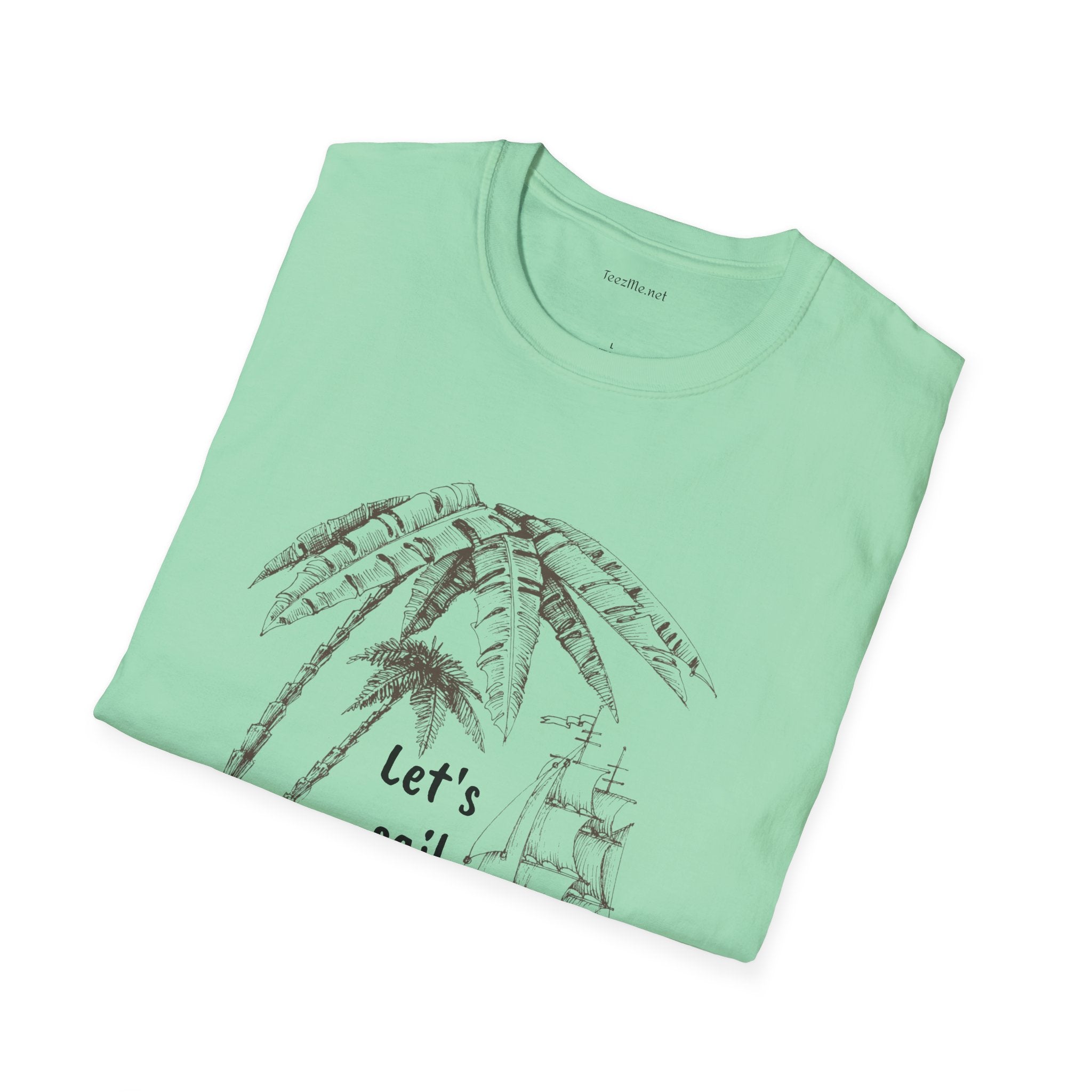 Let's sail away - Unisex Softstyle T-Shirt 100% Cotton Graphic