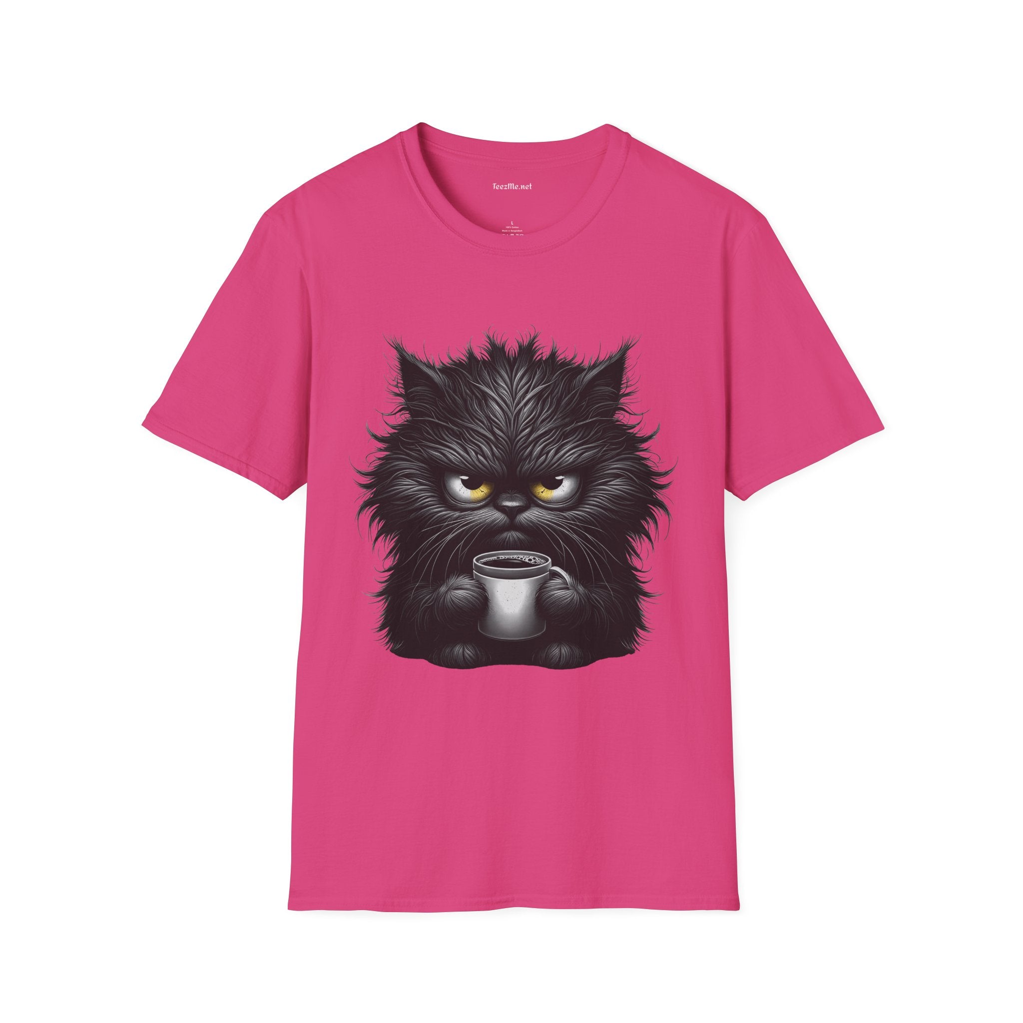 Adorable Grumpy Cat 01 Unisex SoftStyle T-Shirt 100% Cotton Graphic