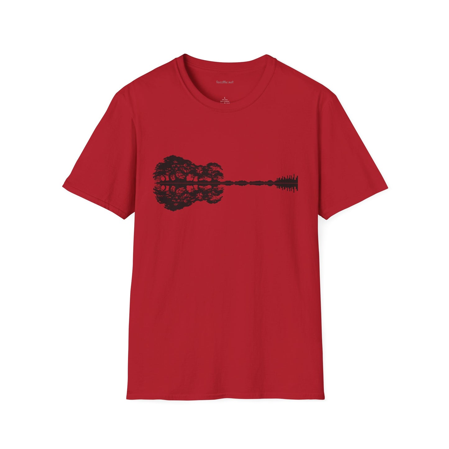 Lake Shadow Guitar Unisex Softstyle T-Shirt 100% Cotton Graphic