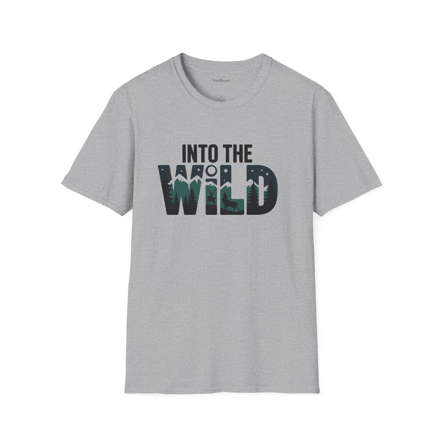 Into the WILD Unisex Softstyle T-Shirt 100% Cotton Graphic