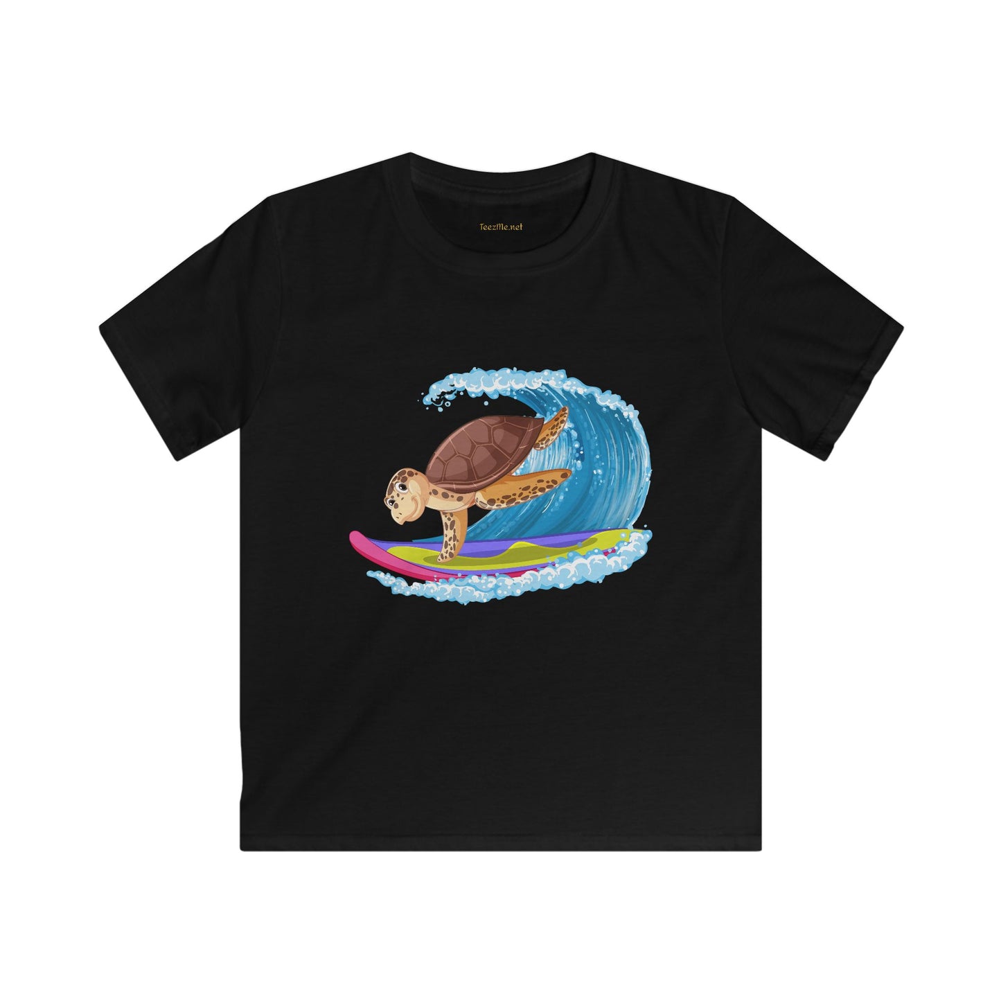Turtle Surfer- Softstyle Tee Children