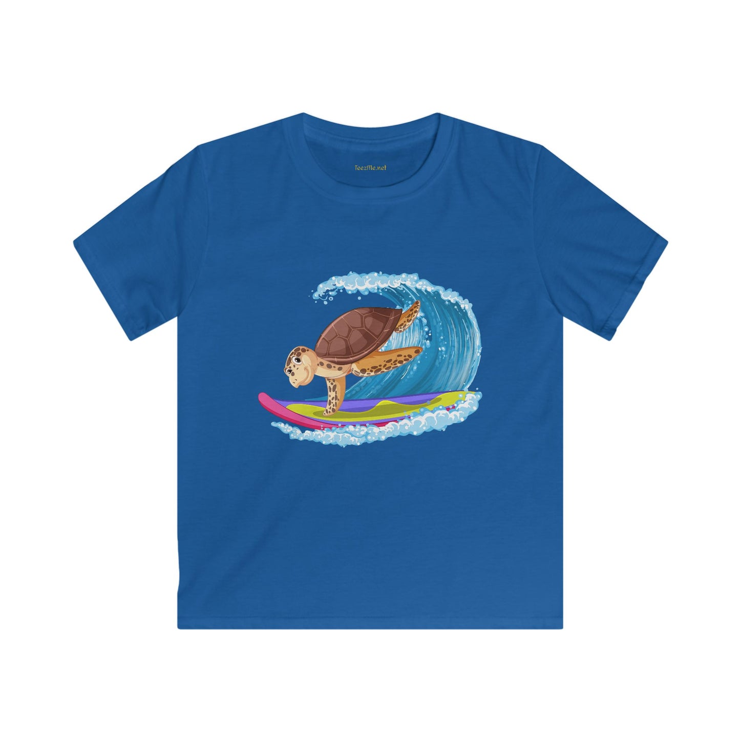 Turtle Surfer- Softstyle Tee Children