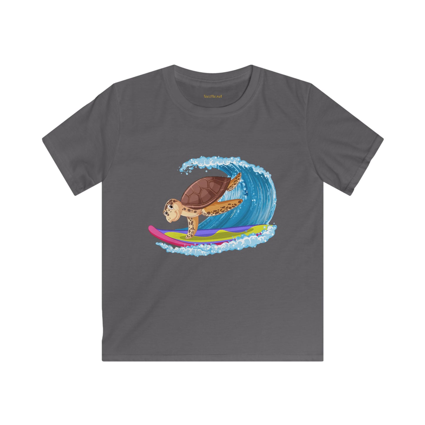 Turtle Surfer- Softstyle Tee Children