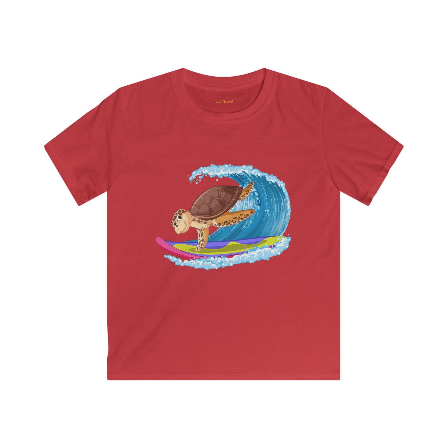 Turtle Surfer- Softstyle Tee Children