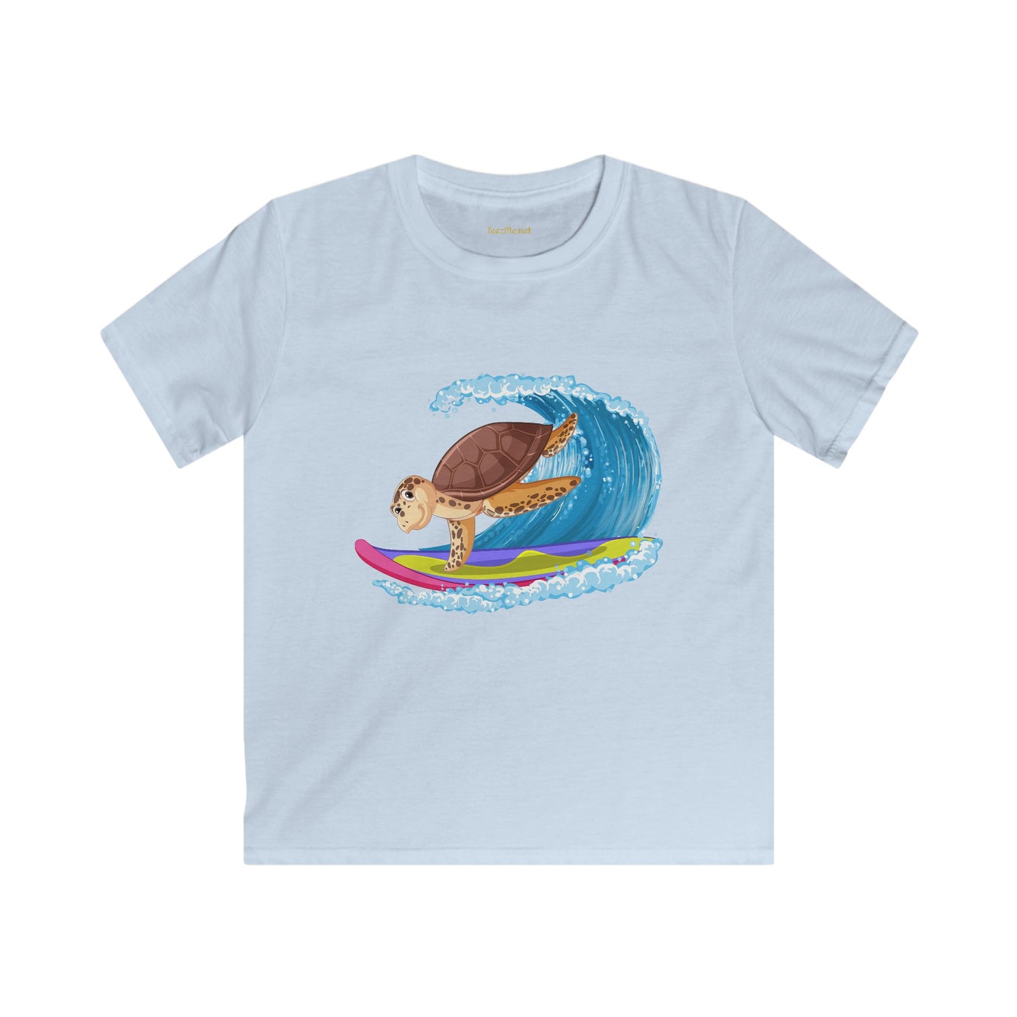 Turtle Surfer- Softstyle Tee Children