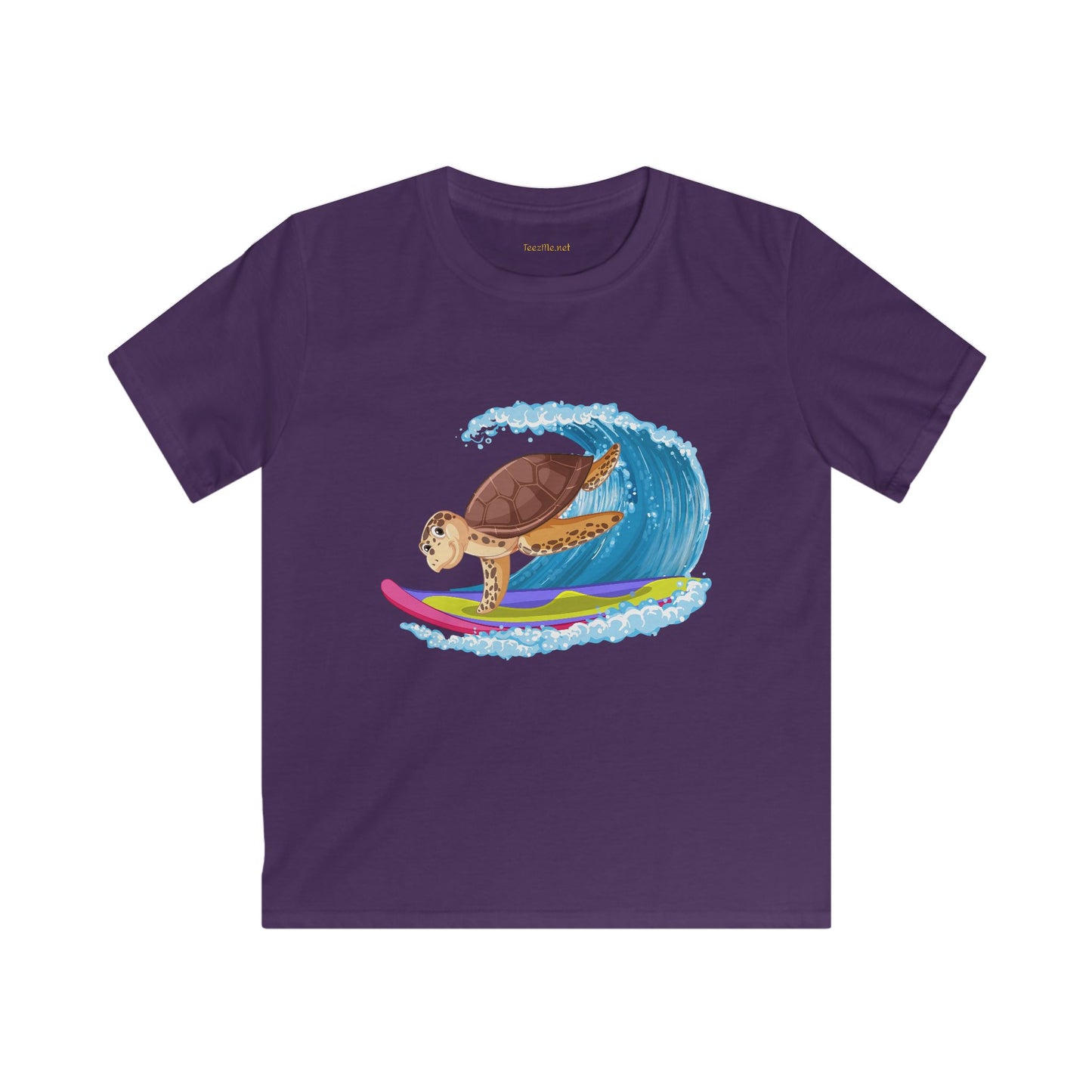 Turtle Surfer- Softstyle Tee Children