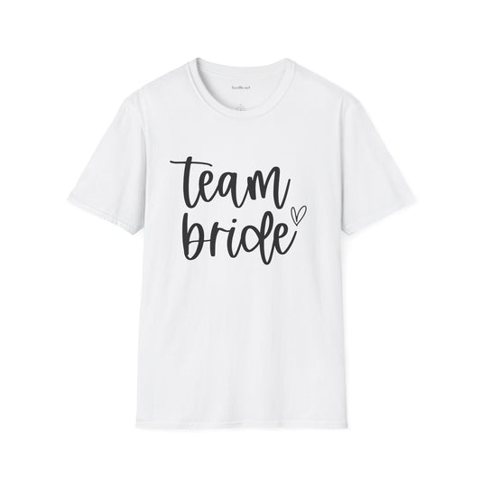 Team Bride Unisex Softstyle T-Shirt 100% Cotton Graphic Bridal Party