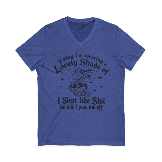 A Lovely Shade 01 Unisex Jersey Short Sleeve V-Neck Tee