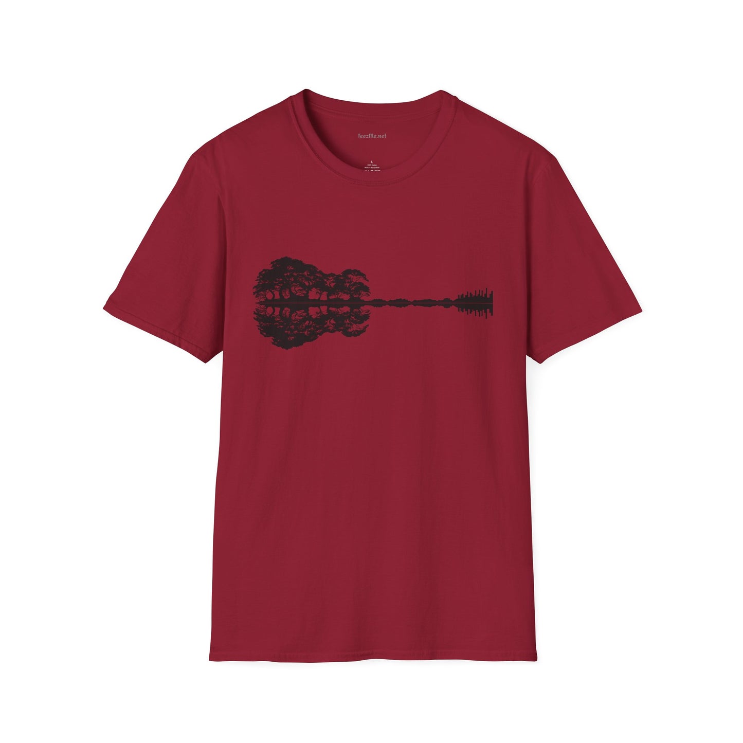 Lake Shadow Guitar Unisex Softstyle T-Shirt 100% Cotton Graphic