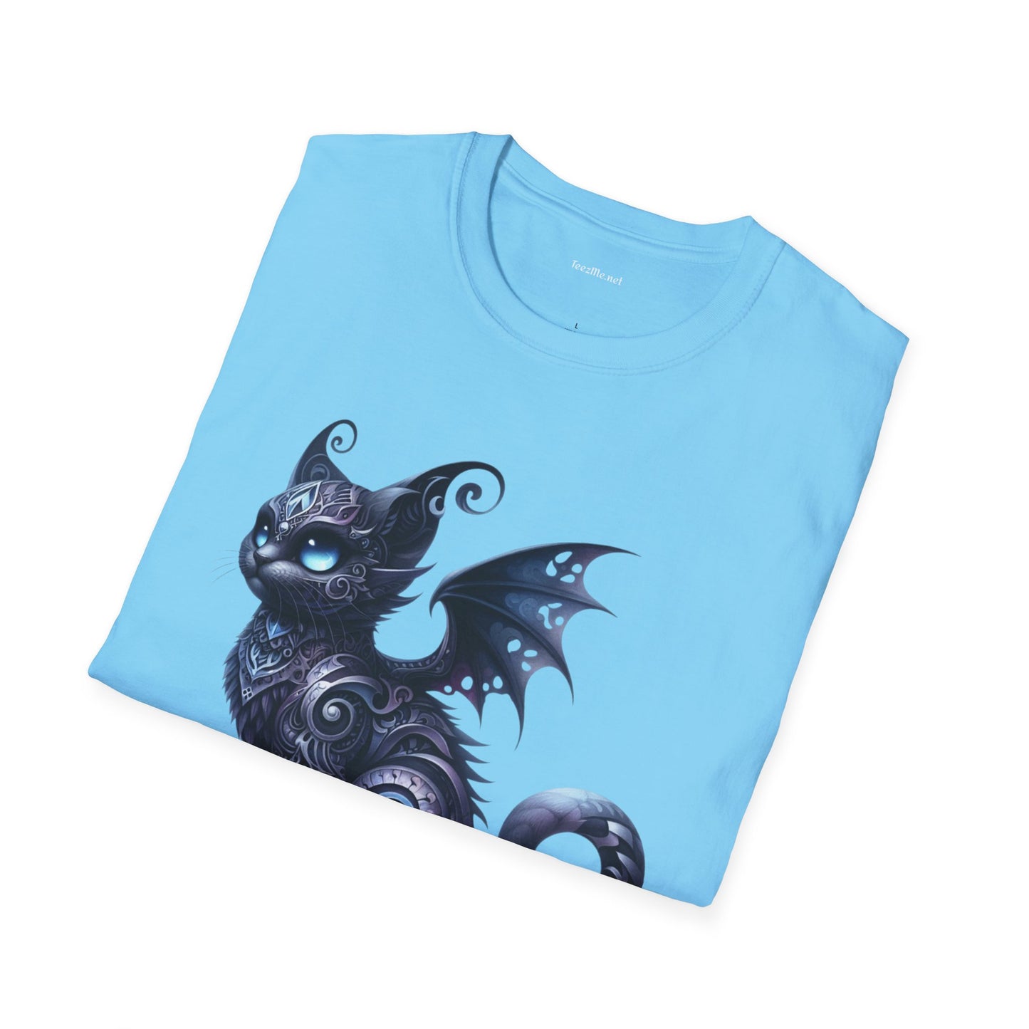 Black Fairy Cat -Shirt 100% Cotton Graphic