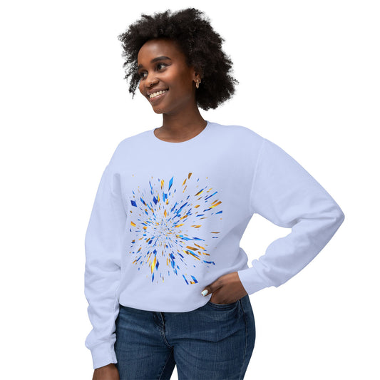 Burst - Unisex Lightweight Crewneck Sweatshirt