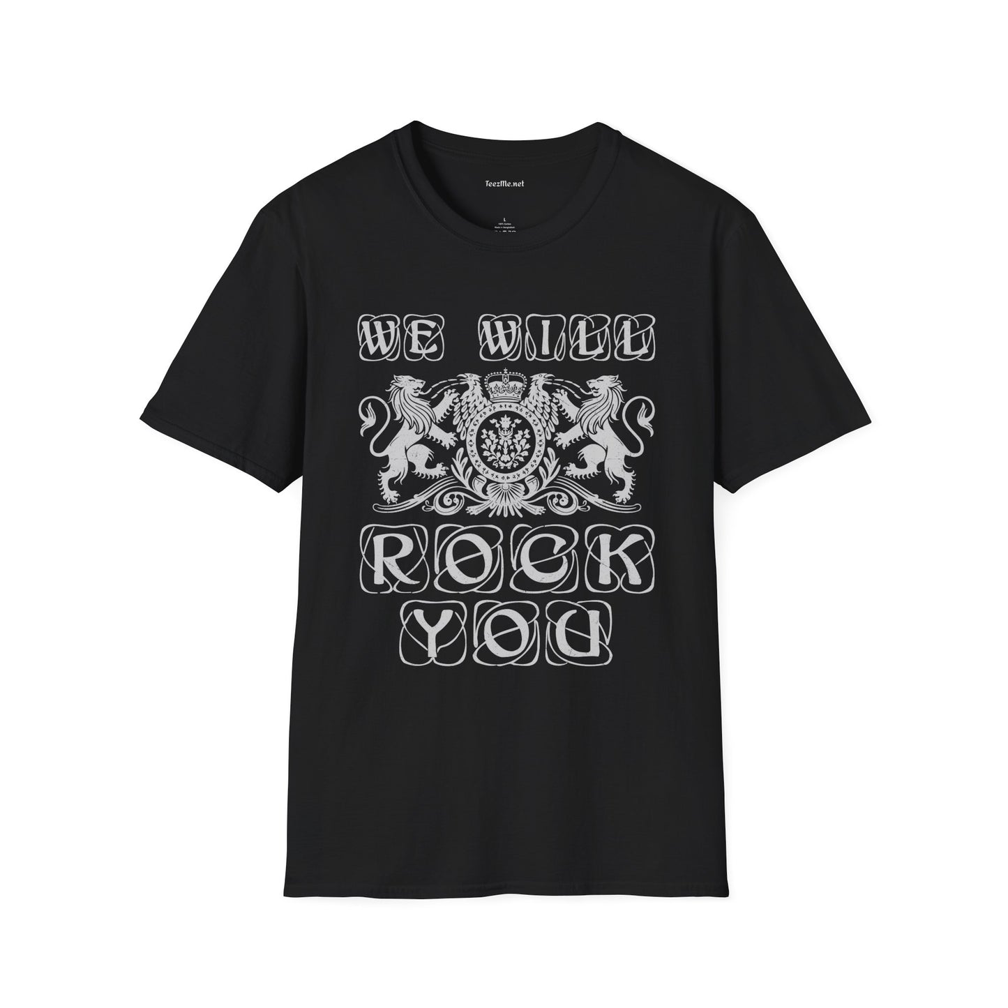 We Will Rock You Unisex SoftStyle T-Shirt 100% Cotton Graphic Music