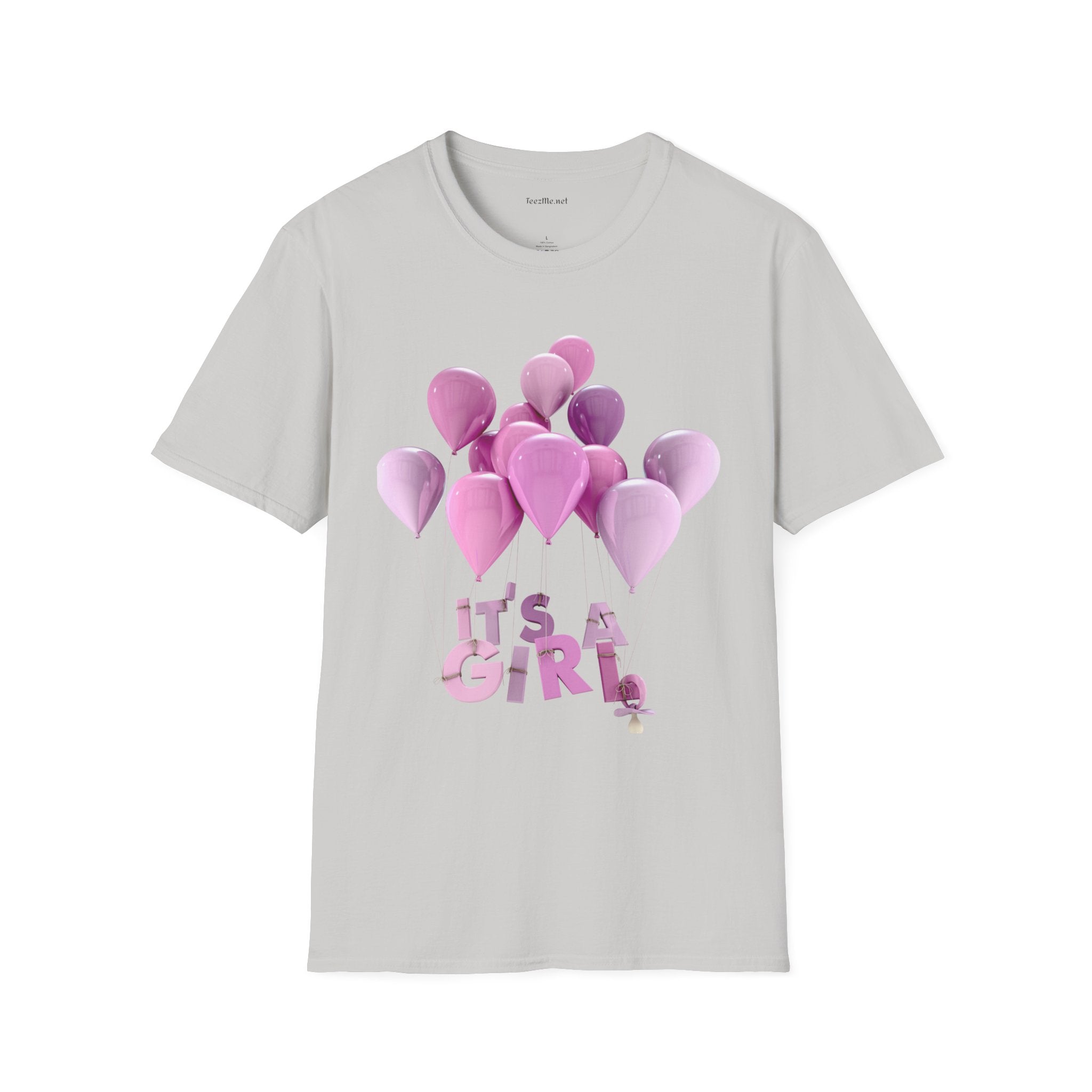 Gender Reveal GIRL Unisex Softstyle T-Shirt 100% Cotton