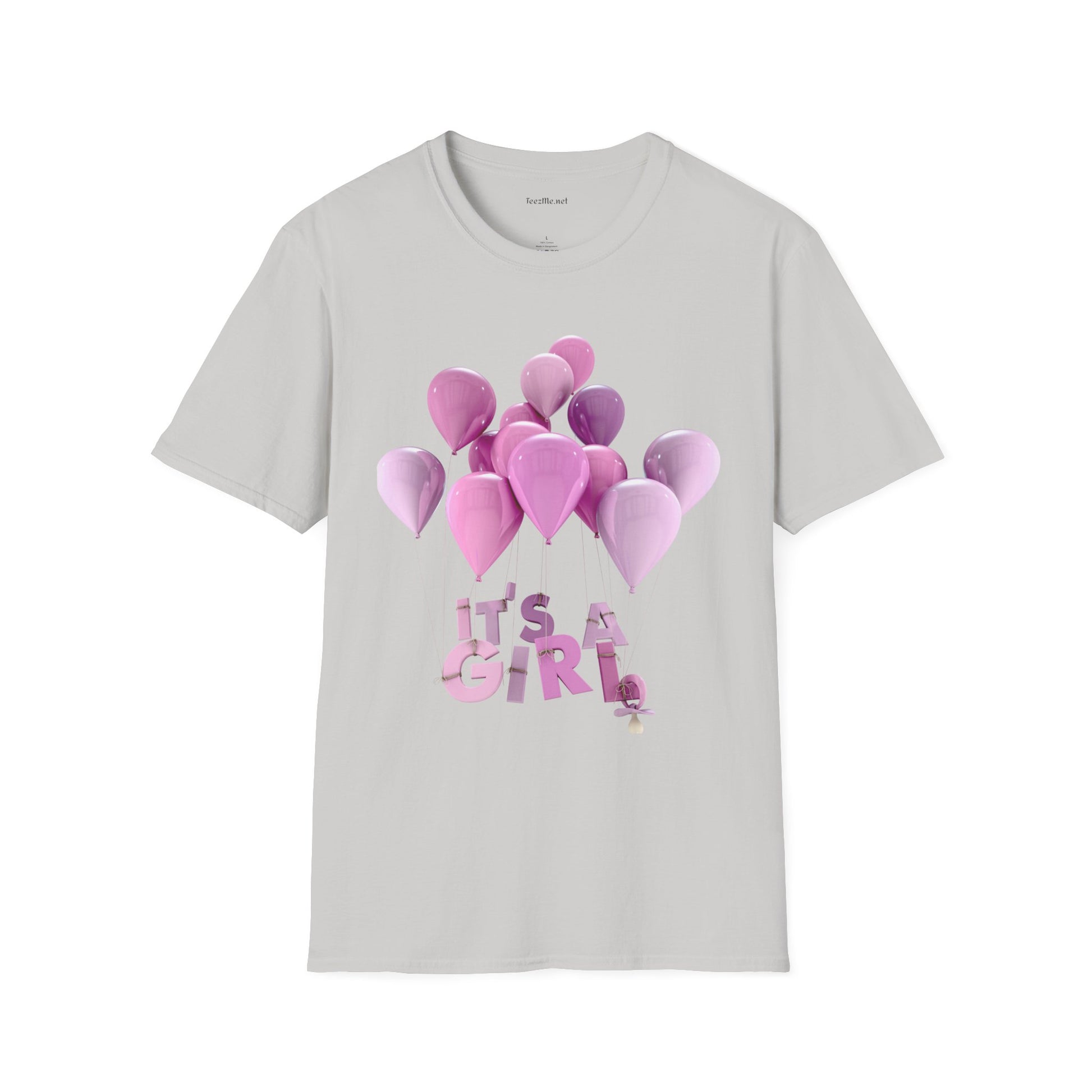 Gender Reveal GIRL Unisex Softstyle T-Shirt 100% Cotton