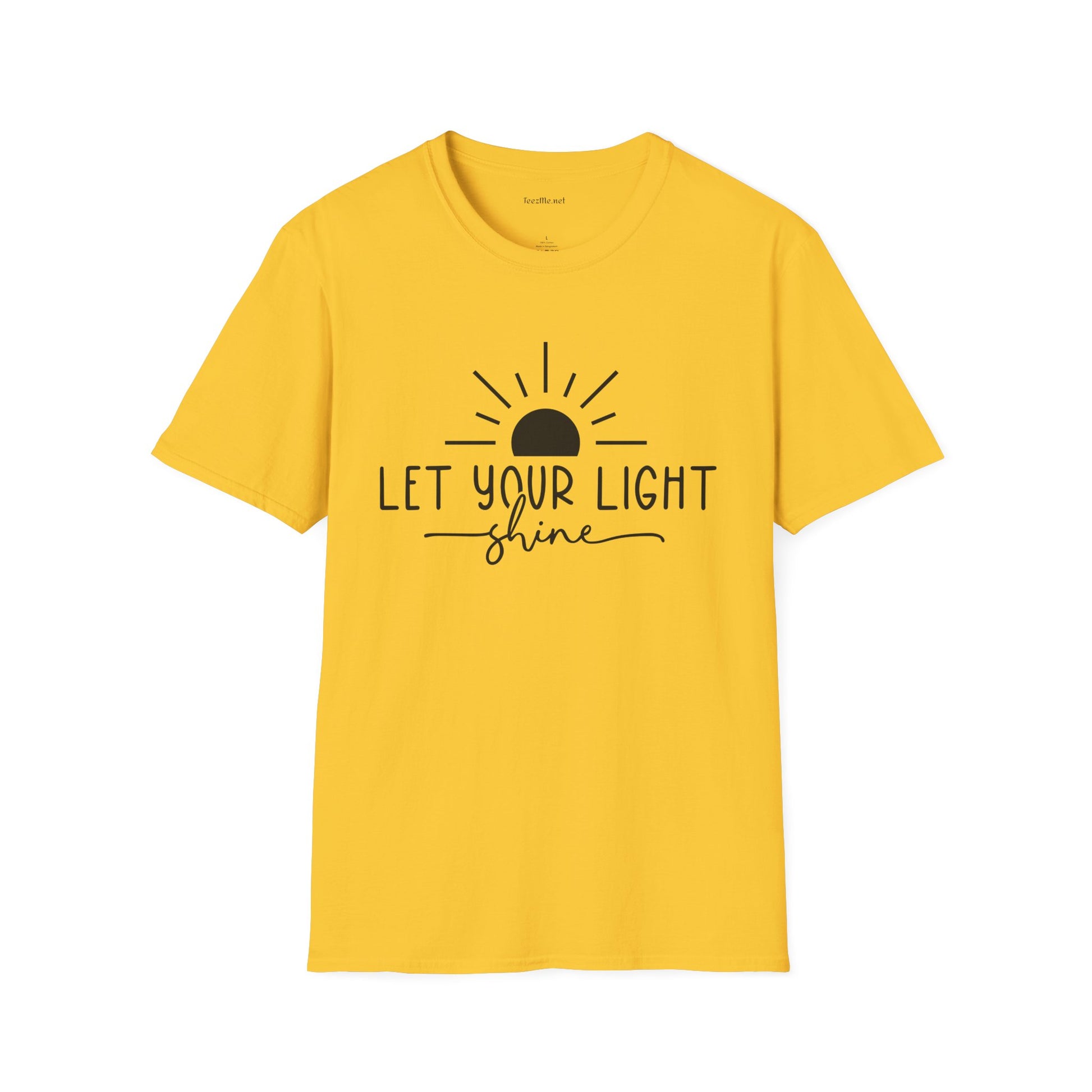 Let Your Light Shine Unisex SoftStyle T-Shirt 100% Cotton Graphic