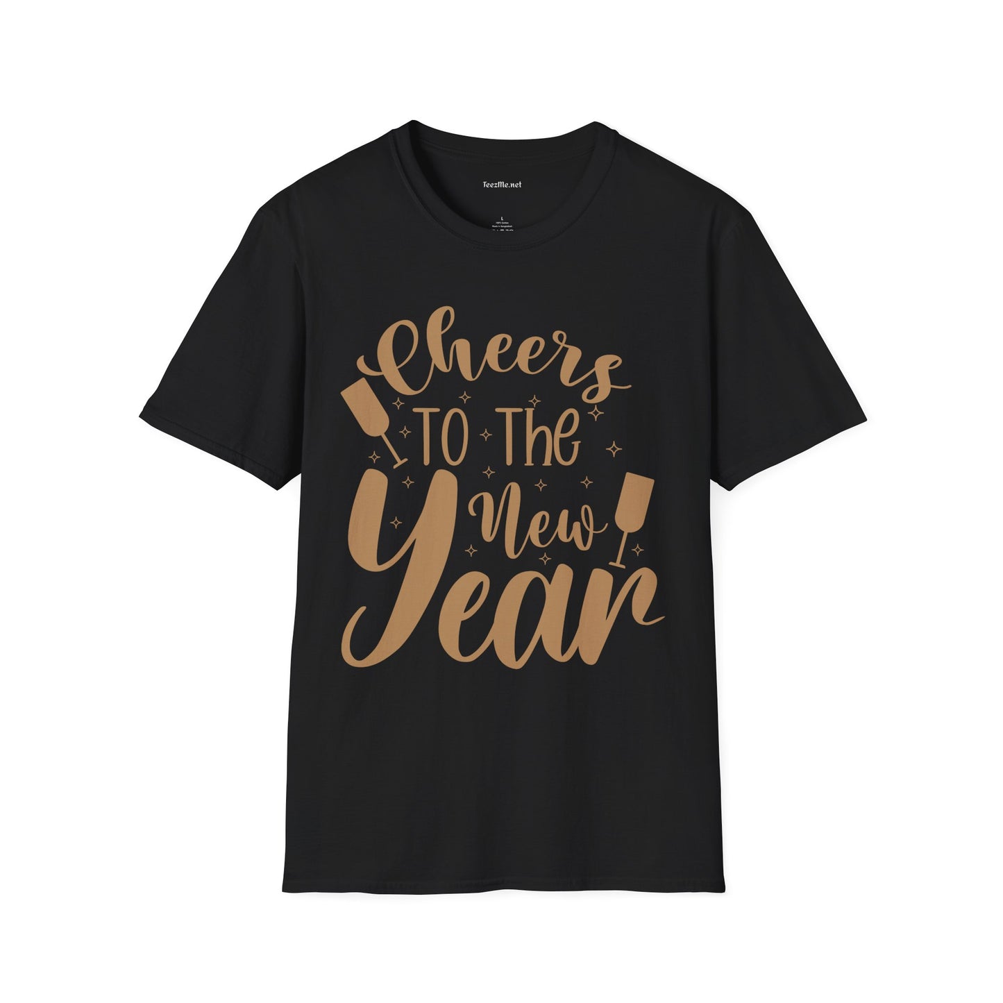 Cheers to the New Year Unisex Softstyle T-Shirt 100% Cotton