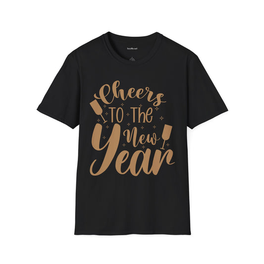 Cheers to the New Year Unisex Softstyle T-Shirt 100% Cotton