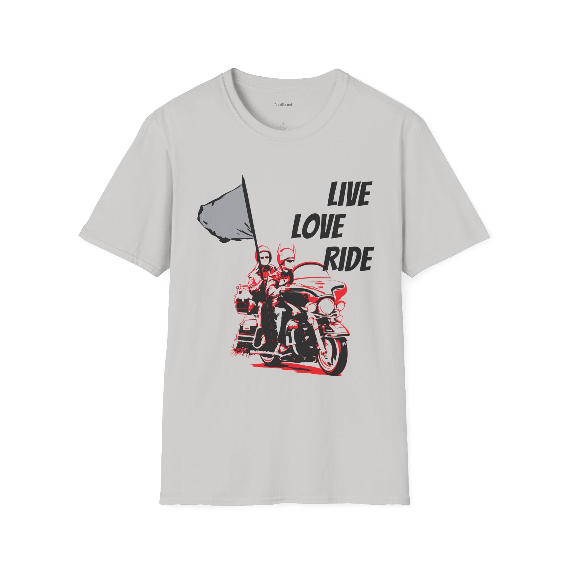 Live Love Ride - Unisex Softstyle T-Shirt 100% Cotton Graphic Motorcycle Harley