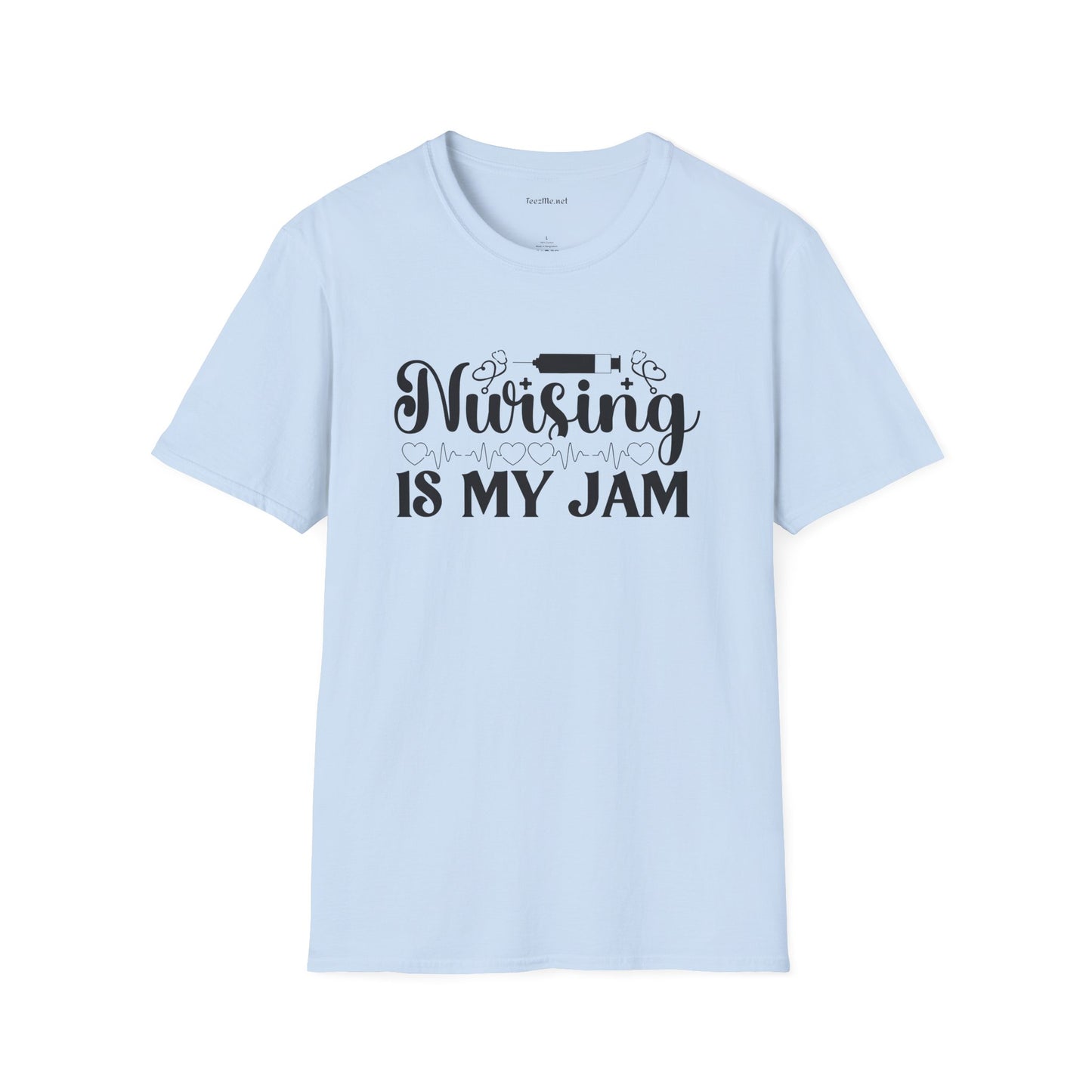Nursing is my Jam Unisex Softstyle T-Shirt 100% Cotton Graphic