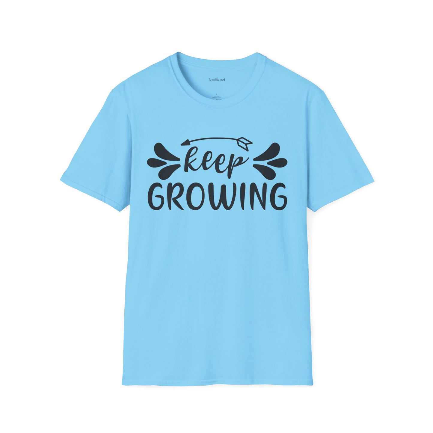 Keep Growing 03 Unisex Soft Style T-Shirt 100% Cotton Graphic