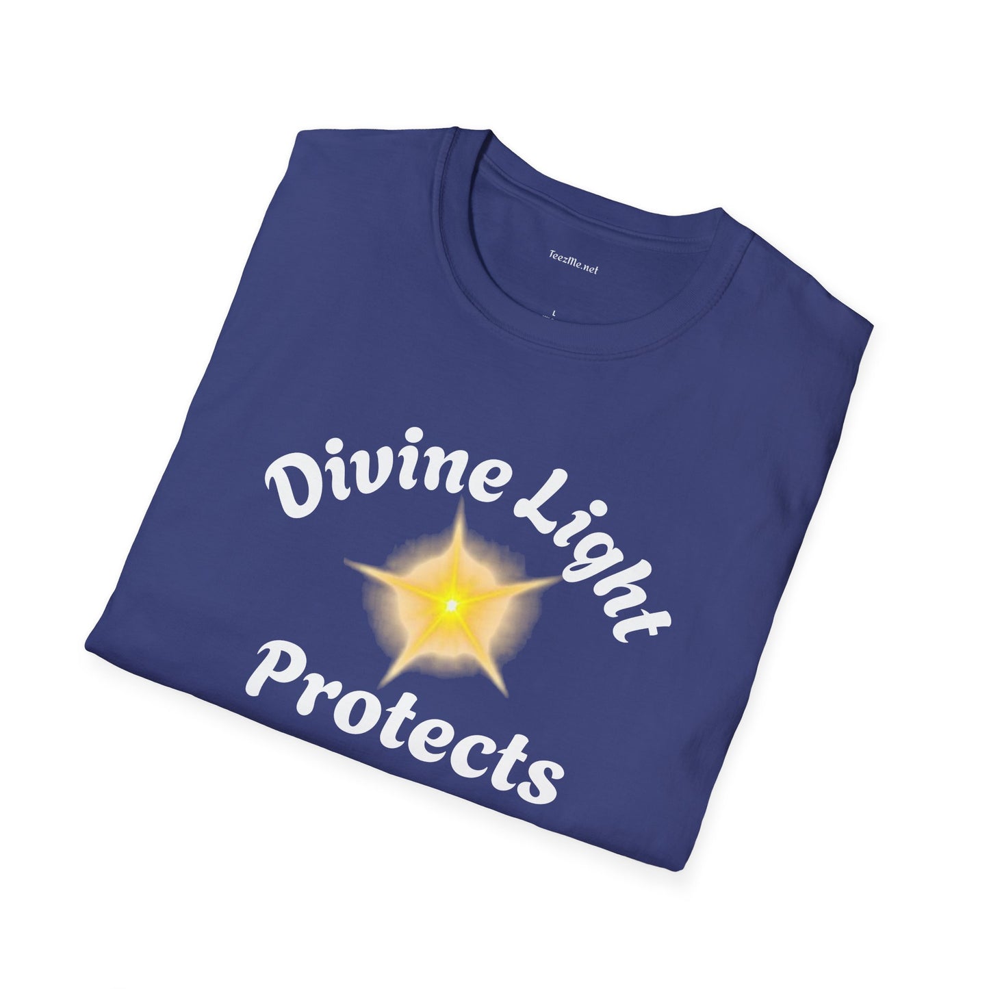 Divine Light Protects ME - Unisex Softstyle T-Shirt 100% Cotton Graphic