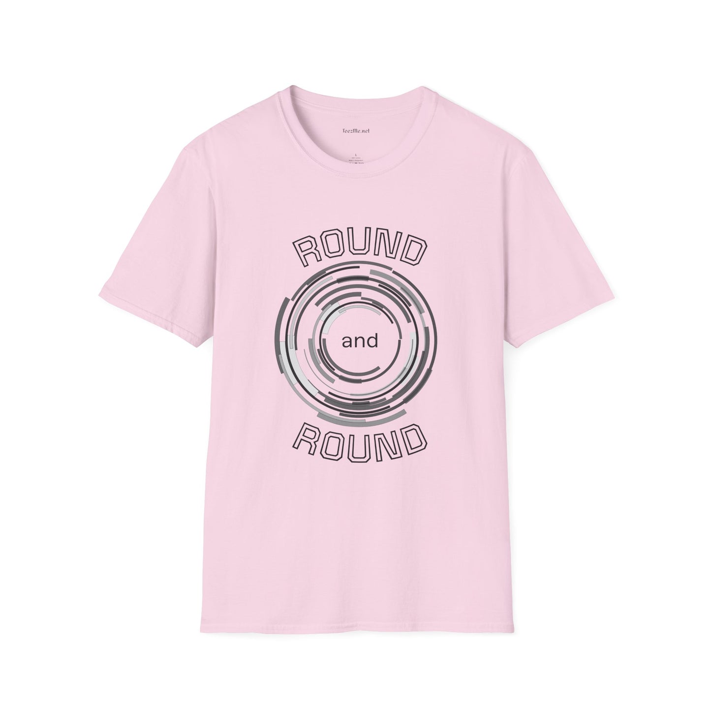 Round and Round - Unisex Softstyle T-Shirt 100% Cotton Graphic