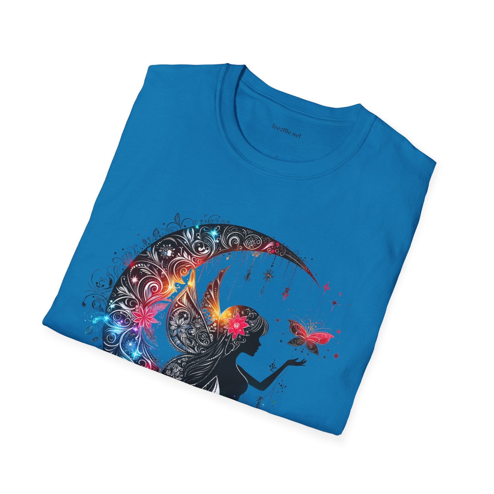 Moon Fairy 03 Unisex Soft Style T-Shirt 100% Cotton Graphic
