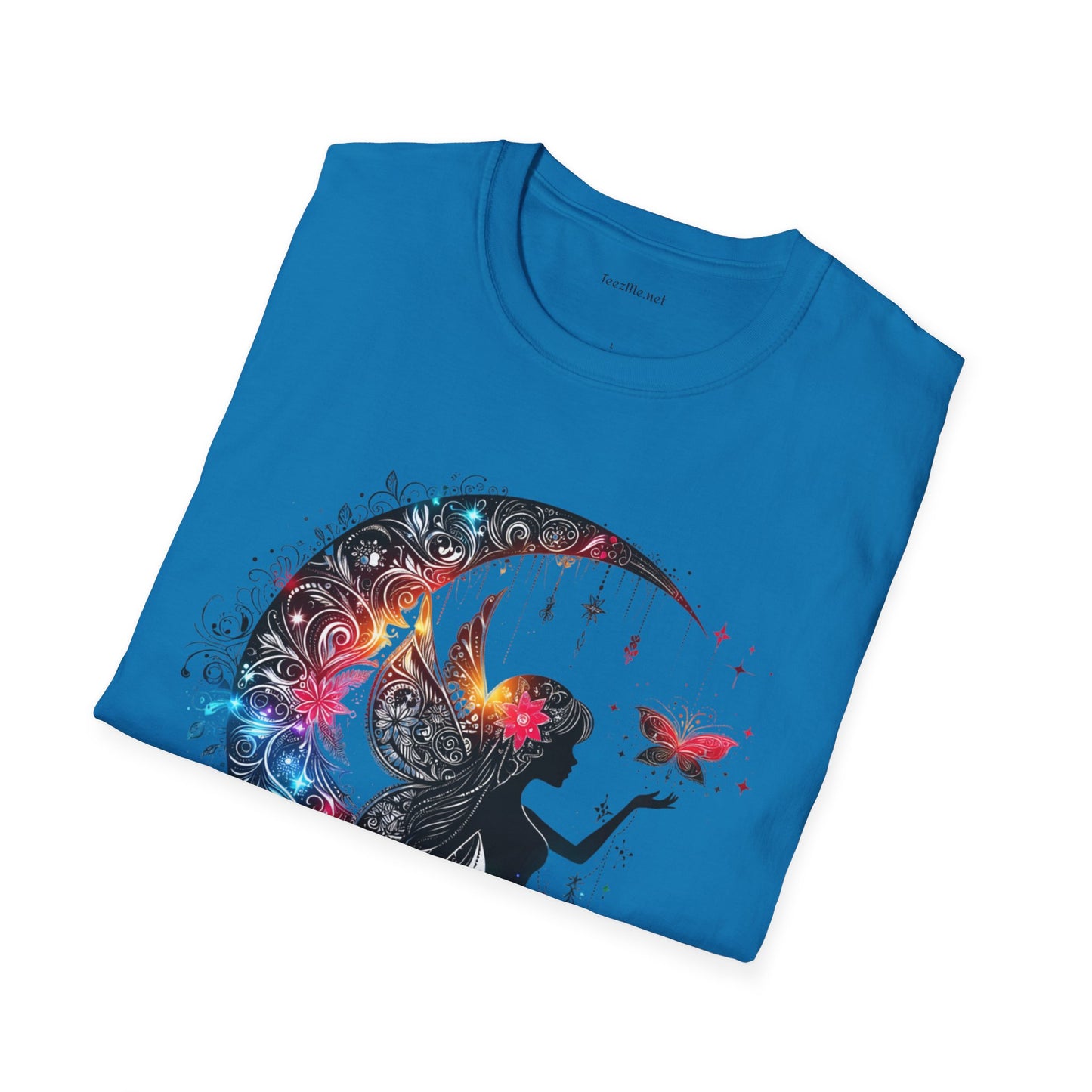 Moon Fairy 03 Unisex Soft Style T-Shirt 100% Cotton Graphic