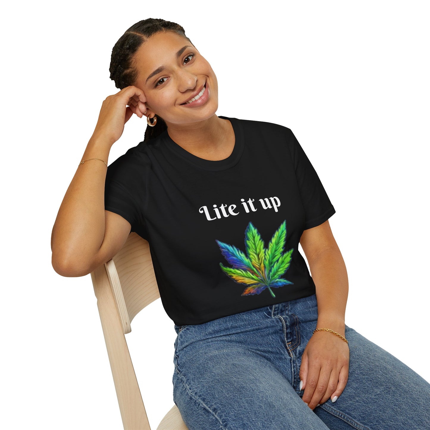 Lite it up - Unisex Softstyle T-Shirt 100% Cotton Graphic