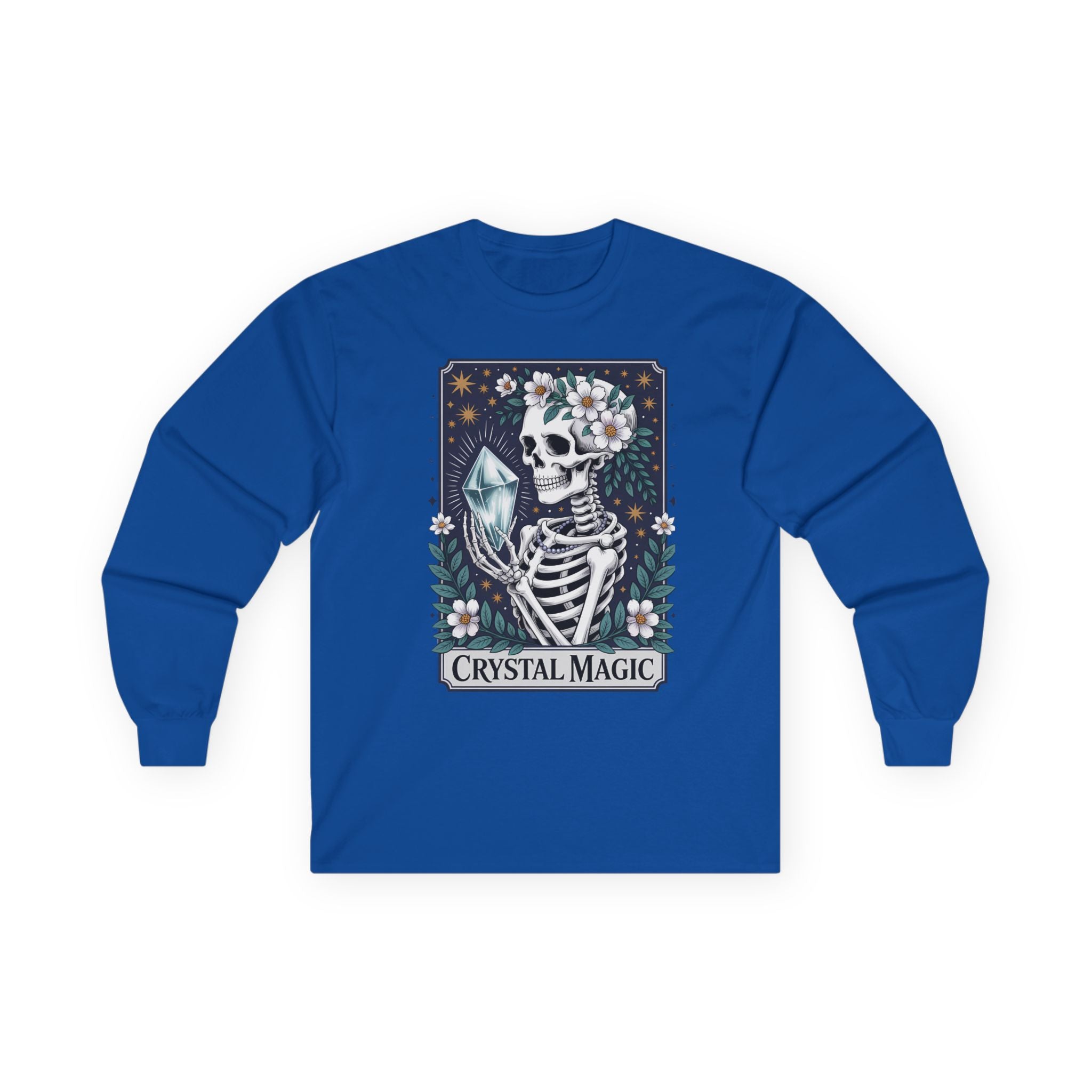 Crystal Magic Skeleton Unisex Ultra Cotton Long Sleeve Tee